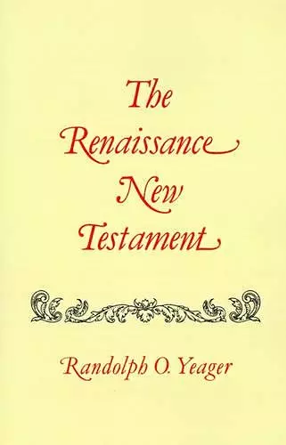 Renaissance New Testament, The cover