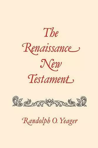 Renaissance New Testament, The cover