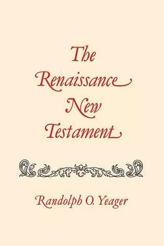 Renaissance New Testament, The cover