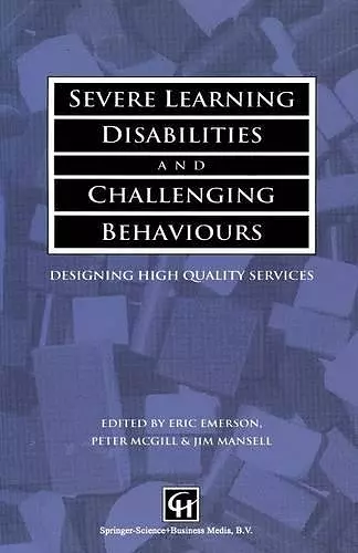 Severe Learning Disabilities and Challenging Behaviours cover