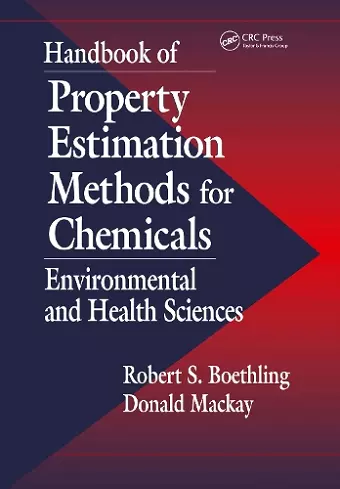 Handbook of Property Estimation Methods for Chemicals cover