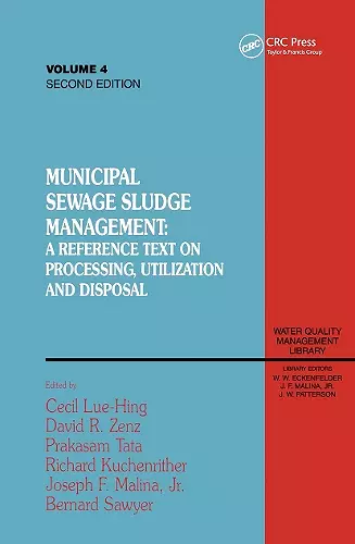 Municipal Sewage Sludge Management cover