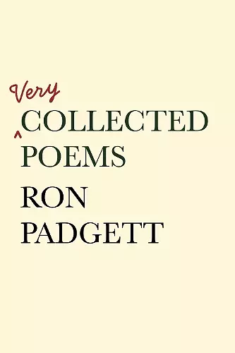 Very Collected Poems cover