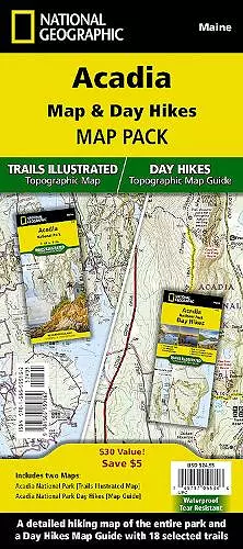 Acadia Map and Day Hikes Map Pack cover