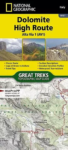 Dolomite High Route (Alta Via 1) Map cover