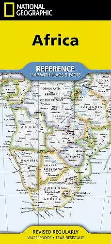 National Geographic Africa Map (Folded with Flags and Facts) cover