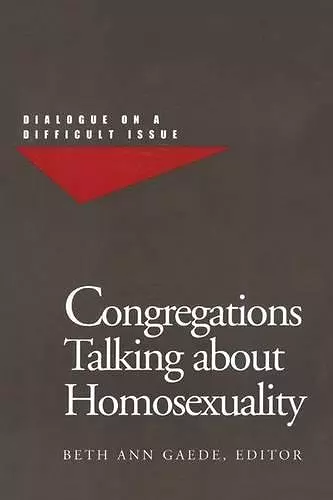 Congregations Talking about Homosexuality cover