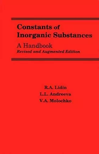 Constants of Inorganic Substances cover