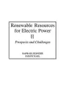 Renewable Resources for Electric Power cover