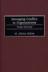 Managing Conflict in Organizations, 3rd Edition cover