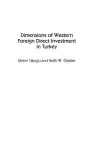 Dimensions of Western Foreign Direct Investment in Turkey cover