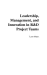 Leadership, Management, and Innovation in R&D Project Teams cover
