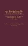 Meso-Organizations and the Creation of Knowledge cover
