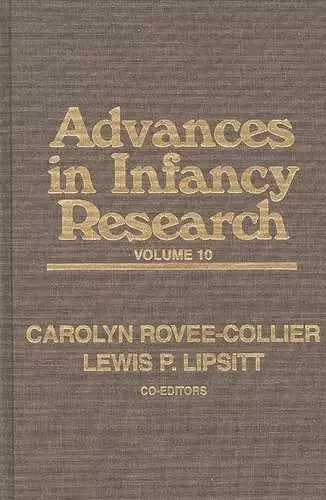 Advances in Infancy Research cover