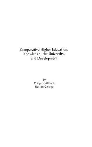 Comparative Higher Education cover