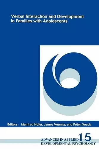 Verbal Interaction and Development in Families with Adolescents cover