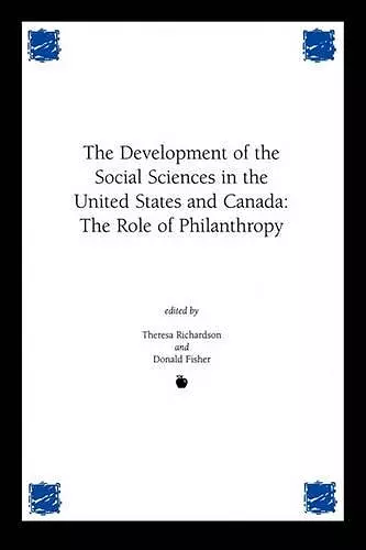 Development of the Social Sciences in the United States and Canada cover