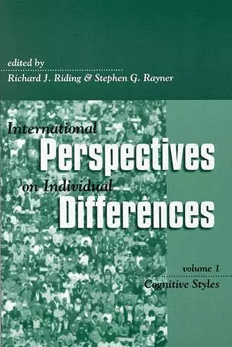 International Perspectives on Individual Differences cover