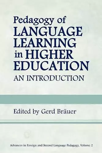 Pedagogy of Language Learning in Higher Education cover