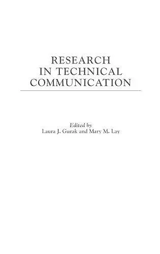 Research in Technical Communication cover