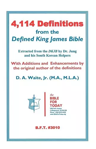 4,114 Definitions from the Defined King James Bible cover