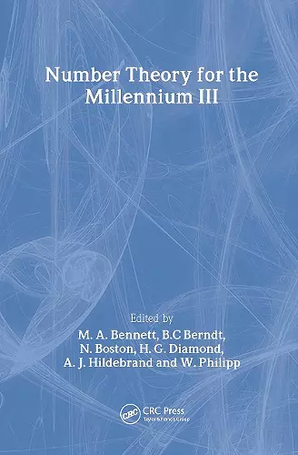 Number Theory for the Millennium III cover
