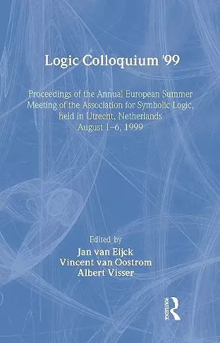 Logic Colloquium '99 cover