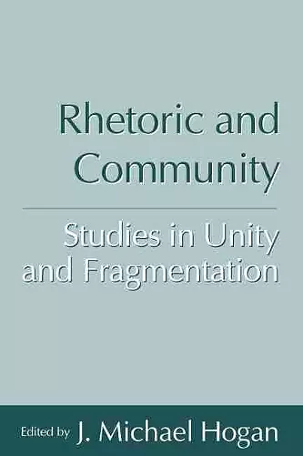 Rhetoric and Community cover