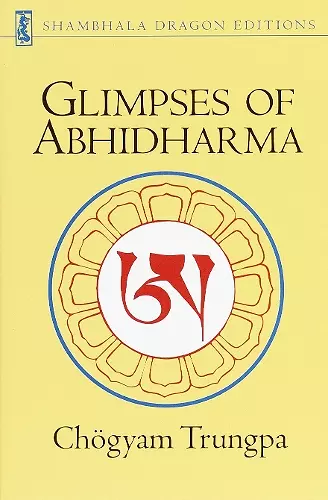 Glimpses of Abhidharma cover