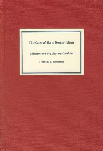 The Case of Hans Henny Jahnn cover