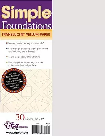 Simple Foundations Translucent Vellum Paper cover