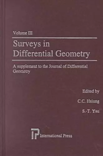 Surveys in Differential Geometry Vol III cover