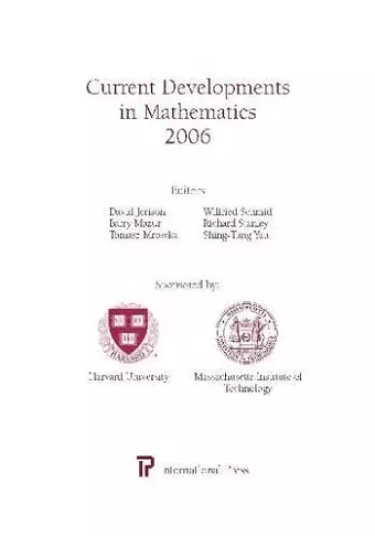 Current Developments in Mathematics 2006 cover