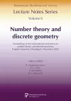 Number Theory and Discrete Geometry cover