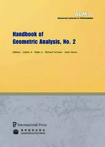 Handbook of Geometric Analysis, No. 2 cover