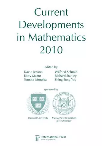 Current Developments in Mathematics, 2010 cover