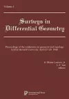 Proceedings of the Conference on Geometry and Topology held at Harvard University, April 27-29, 1990, Volume 1 cover