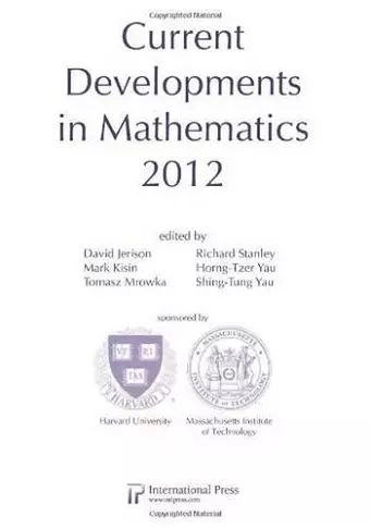 Current Developments in Mathematics, 2012 cover