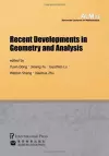 Recent Developments in Geometry and Analysis cover