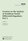 Lectures on the Analysis of Nonlinear Partial Differential Equations cover