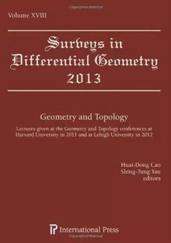 Surveys in Differential Geometry 2013 cover