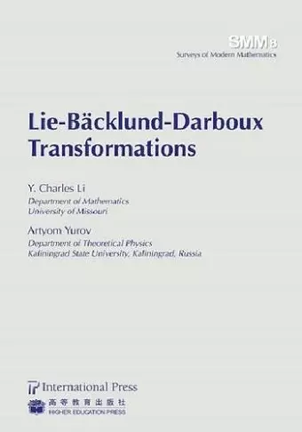 Lie-Backlund-Darboux Transformations cover