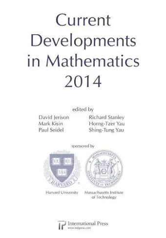 Current Developments in Mathematics, 2014 cover