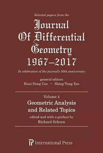 Selected Papers from the Journal of Differential Geometry 1967-2017, Volume 4 cover