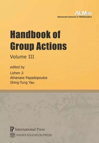 Handbook of Group Actions, Volume III cover