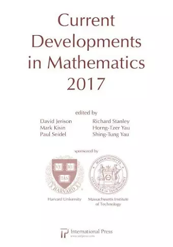 Current Developments in Mathematics, 2017 cover