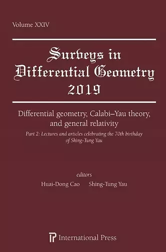 Differential geometry, Calabi-Yau theory, and general relativity (Part 2) cover