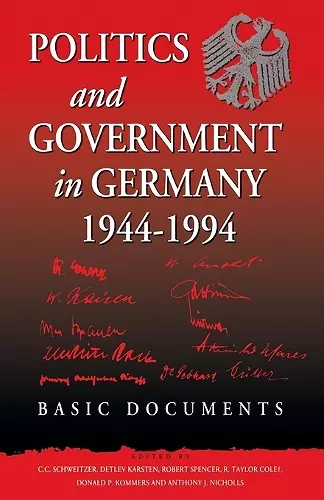 Politics and Government in Germany, 1944-1994 cover