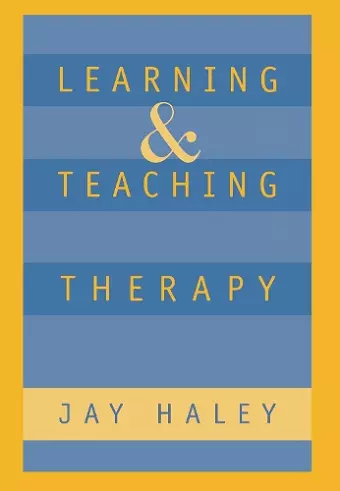 Learning and Teaching Therapy cover