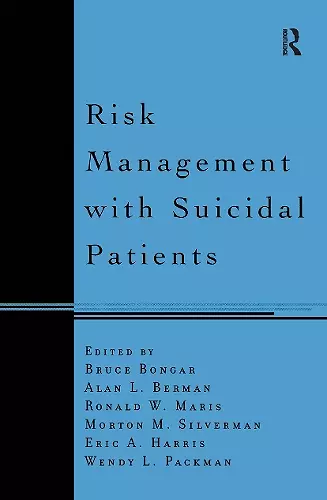 Risk Management with Suicidal Patients cover